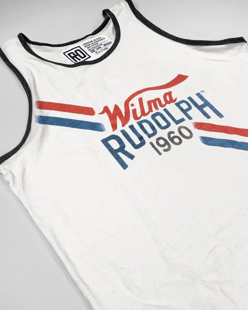 Wilma Rudolph 1960 Vintage White Tank SPORT AND ICON 8 Wilma Rudolph 1960 Vintage White Tank SPORT AND ICON