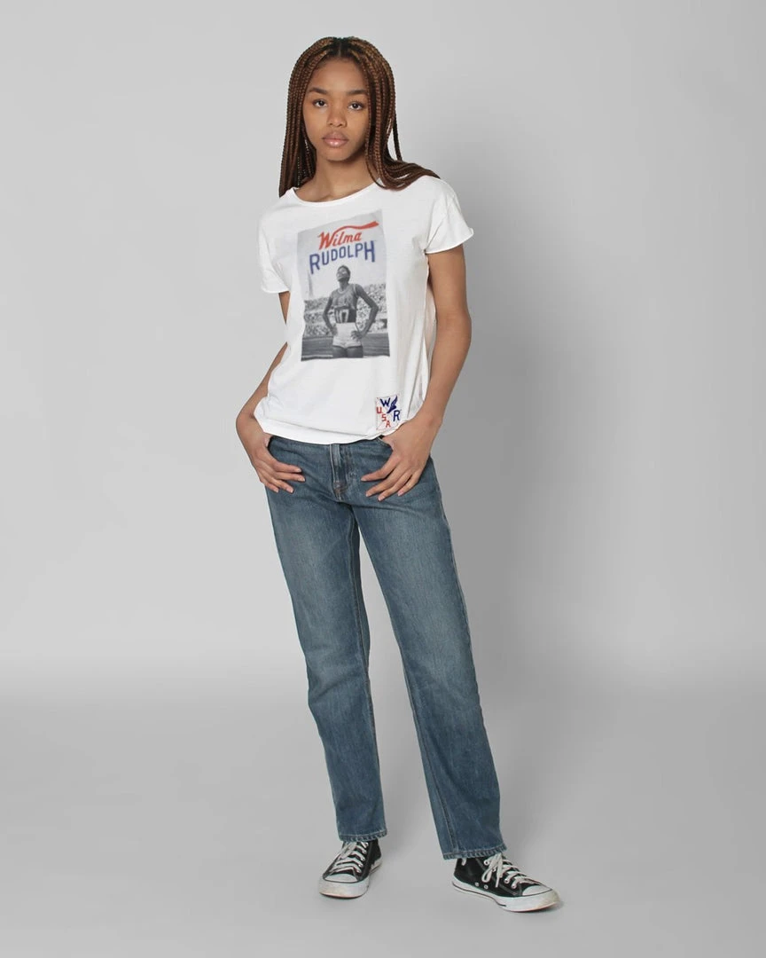SPORT AND ICON Wilma Rudolph Photo Women's Tee 8 SPORT AND ICON Wilma Rudolph Photo Women's Tee