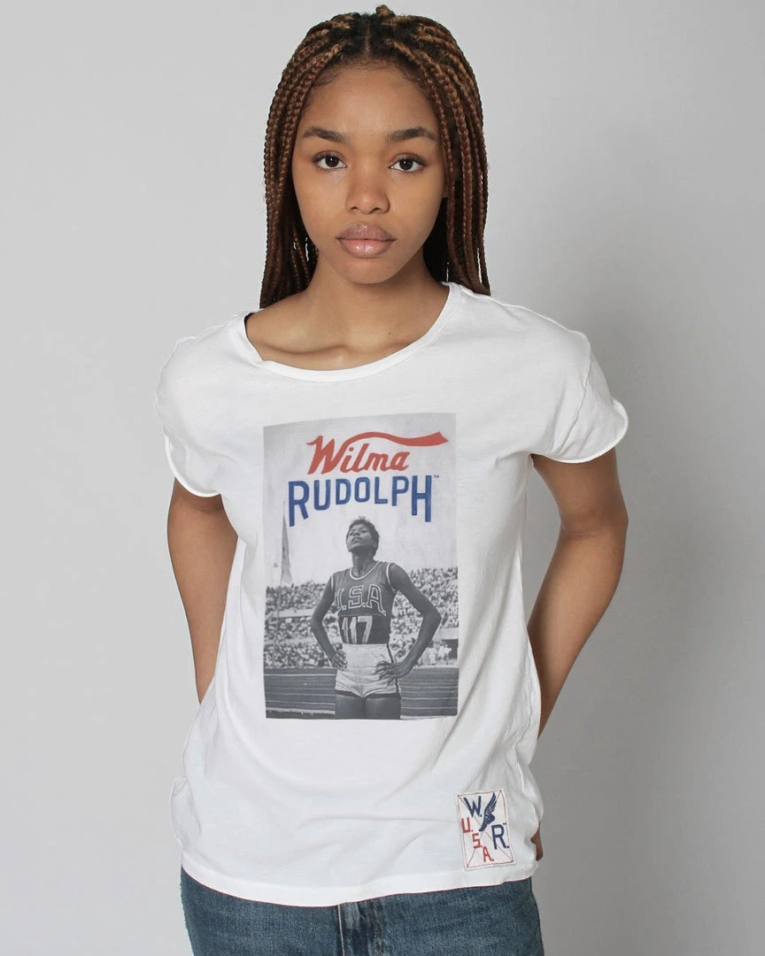 SPORT AND ICON Wilma Rudolph Photo Women's Tee 4 SPORT AND ICON Wilma Rudolph Photo Women's Tee