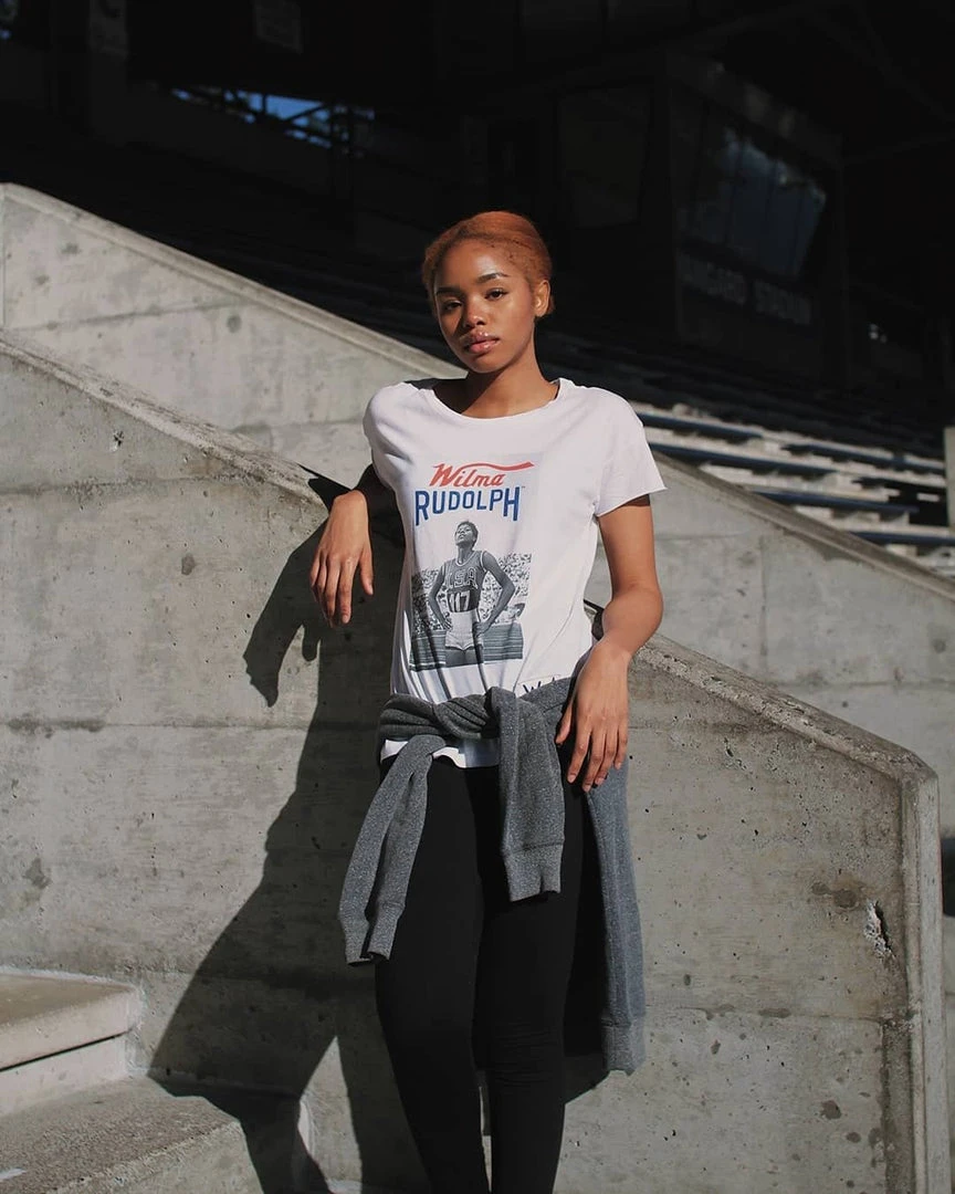 SPORT AND ICON Wilma Rudolph Photo Women's Tee 3 SPORT AND ICON Wilma Rudolph Photo Women's Tee